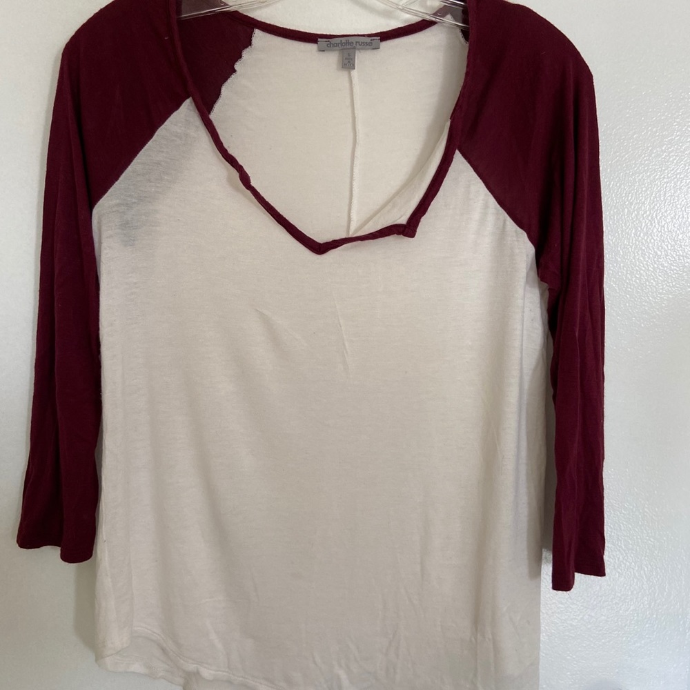 Charlotte Russe Baseball Tee